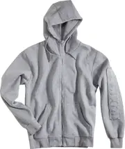 Rokker Logo, zip hoodie unisex , color: Light Grey , size: M