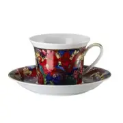 Rosenthal Versace 'Reflections Holidays' Coffee Cup & Saucer, Factory New