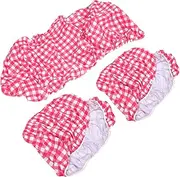 2 Sets Picnic Table Cover Red Tablecloth Outdoor Table Cover Lattice Pvc Accessories Travel