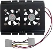 KMLP PC Fan Cooling 4-pin Hard Drive Disk Cooling Fan, Random Color Delivery