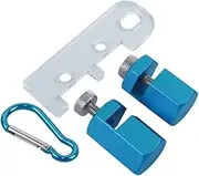 Stair Gauge Stair Gauge Kit for Framing Squares with Holder and Carabiner Aluminum Alloy Hex Flat Framing Jig Wood Fabrication Layout Attachment Jig Set