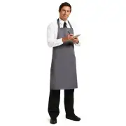 WHITES BIB APRON CHARCOAL B426