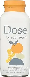 Dose For Your Liver Support Supplement Shot | Cleanses, Promotes and Ensures Optimal Liver Function | Non GMO, Vegan, Gluten Free, Kosher Pareve, Zero Sugar & Zero Calorie| 16 Ounce Bottle
