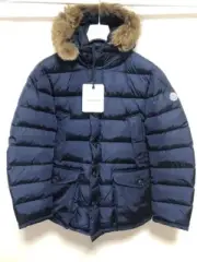 MONCLER Down jacket Men Size 2XL Cluny 5 NavyCoat Long