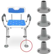Shower Chair Rubber Feet - 28mm Bath Stool Suction Tips, Ferrules - Pack of 4