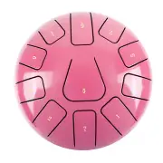 8 Inch Steel Tongue Drum 11 Notes Handpan Drum with Drum Mallet Finger F5I3