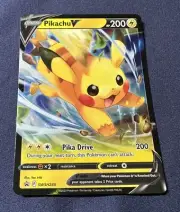 NM Pokemon Pikachu V SWSH285 Black Star Promo Card