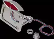 DS Deco Side Tailight License Plate H Mount Harley Softail Springer 88-99