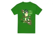 Avatar: The Last Airbender Mens Rock Slide Toph T-Shirt (Kelly Green) - UTTV6541
