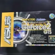 NEW IN BOX - VINTAGE ASUS AGP-V7700 Deluxe 32M NVIDIA GeForce2 GTS Graphics Card