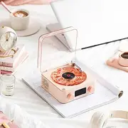 2024 Aqua Speaker, Record Player, Waves Record Player, Stylish Speaker with Night Light and Time Display, 3 in 1 Multifunction Small Stereo Speaker (Pin)