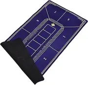 Milisten Folding Poker Mat Blue Non Slip Rubber Table Top Pad for Nights Parties Events Versatile Layout Design for Various Poker Games Stable Professional Gaming Surface