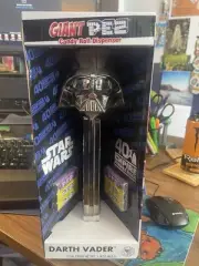 Very Rare Giant Silver 40th Anniversary Star Wars ESB Darth Vader Pez Dispenser