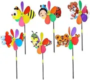 Beetle Garden Pinwheel - Garden D?cor Pinwheels, Garden Wind Spinners | Cute Animal Windmill Yard Wind Spinner with Metal Stake, Garden Stakes Outdoor Whirlygig Windmills Gardening Art Kids
