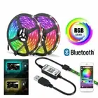 LED Strip Lights USB 12V 5V RGB SMD Bluetooth Controller 1-20M For TV Back Home