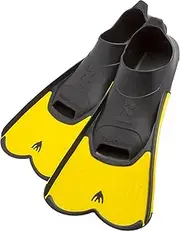 Cressi Short Full Foot Pocket Fins for Swimming or Training in The Pool and in The Sea - Light: Made in Italy