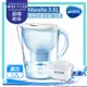 德國BRITA Marella 3.5L馬利拉濾水壺-白色【本組合共一入濾心】｜搭配MAXTRA+濾心