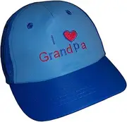 [N'Ice Caps] Baby and Toddler I Love Grandpa/Grandma Embroidered Ball Caps