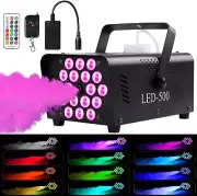 Fog Machine with Lights 18 LED, Smoke Machine Fog, Fog Machine Halloween 2000CFM