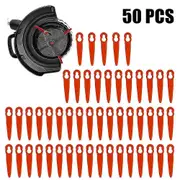 50pcs Plastic Blades For Stihl Fsa 45 Fsa 57 Grass Trimmer Spare Parts 83mm For Cordless Grass Trimmer Blade Cutter Lawn Part-ykc-
