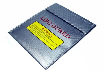 GT POWER Fireproof LiPo Li-Po Safety 220x180mm Silver RC Battery Safe Bag SB065