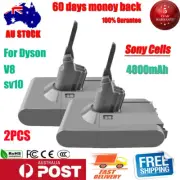 2× 21.6V 4800mAh Li-ion Rechargable Battery For Dyson V8 Handheld Vacuum Cleaner