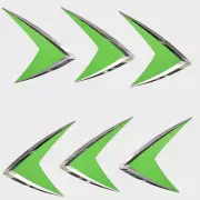 Chaparral Boats Raised Graphic Decal 14.02279 | 6 PC. Set Green Chevron