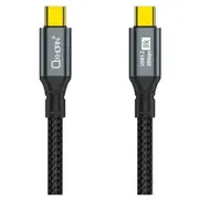 Oxhorn USB 3.2 Gen 2?2 2m USB-C to USB-C 20Gbps 8K@60Hz 20V 100W E-Marker Chip Black fast charging & Video cable Laptop Phones Tablet USB-C Device