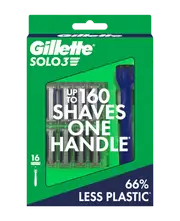 Solo 3 Razor with Blades Refill 16 Pack