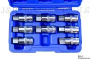 8 pc 1/2" DR. JUMBO HEX BIT SOCKET SET SAE AND METRIC
