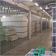 Clear PVC Curtain PVC Strip Door Curtain Vinyl Strip Freezer Curtain Kit Plastic Door Curtain Suitable for Warehouses Factories and Supermarkets(1.6mm,1.2x2.5m)