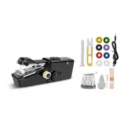 1Set Handheld Mini Sewing Machine Stitch Electric Compact Tool w/ Sewing Kit