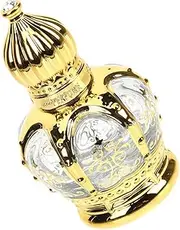 HIAKDOFT Elegant Gold Roll-on Essential Oil Bottle 12ml Portable Perfume Storage Uv Protection Leakproof for Safe Travel