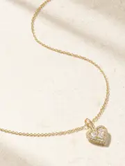 [STONE AND STRAND] STONE AND STRAND - Piece Of My Heart Sparkle 14-karat Gold Diamond Necklace - One size One size Gold