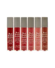 the Balm Women's 6pc Meet Matte Hughes Mini Long-Lasting Liquid Lipstick Set