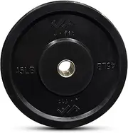 Bumper Plates Olympic Weight Plates Set, Rubber Bumper Weights Plate with 2 Inch Steel Insert for Barbell, Standard Strength Training Plates for Weightlifting, Single Or Pair
