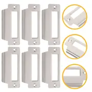 6 Pcs Door Guide Lock Piece Dead Bolt Cover Plate Deadbolt Strike Reinforcement