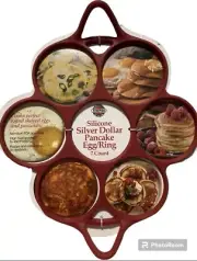 Norpro Silver Dollar Pancake Egg Silicone Ring New