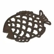 Fish AMR275 Coastal Nautical Cast Iron Pot Holder Trivet 7.67" L