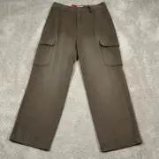 Dockers Cargo Pants Size 32x30 Men's Olive Green Iconic Relaxed Fit Straight Leg