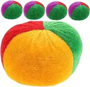 GARIOUANS 5PCS Mini Colorful Bean Bags Learning for Portable Toss Game for Indoor Outdoor Fun Enhances Coordination Accuracy for Parties Carnivals
