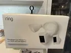 Ring Alarm Floodlight Cam Wired Pro HDR with Stick Up Cam Battery 3rd Gen White