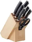 Scanpan Classic 8-Piece Knife Block Set 20.6 Cm*13.6 Cm*41.5 Cm Black