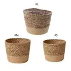 Flower Pots Cover Storage Basket Plant Containers Hand Woven Basket Planter