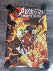 Marvel Comics Avengers Invaders By.Alex Ross Poster ☄️