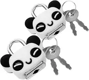 LIFKICH Metal Mini Locks Panda Design for Luggage Jewelry Boxes Storage Diaries Set