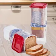 Plastic Bread Keeper with Airtight Lid Bread Bin Kitchen Supplies (Red) AU