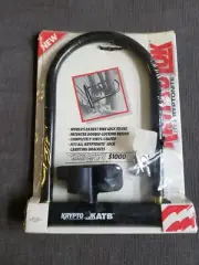 Vintage Kryptonite Krypto Lok ATB U-lock w/ Mounting Bracket & Key Bike Bicycle