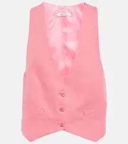 [Dorothee Schumacher] Dorothee Schumacher Colorful Lightness cotton and linen vest AU 10 pink