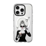 iPhone 16 Pro Clear Case MagSafe Compatible Elegant lady